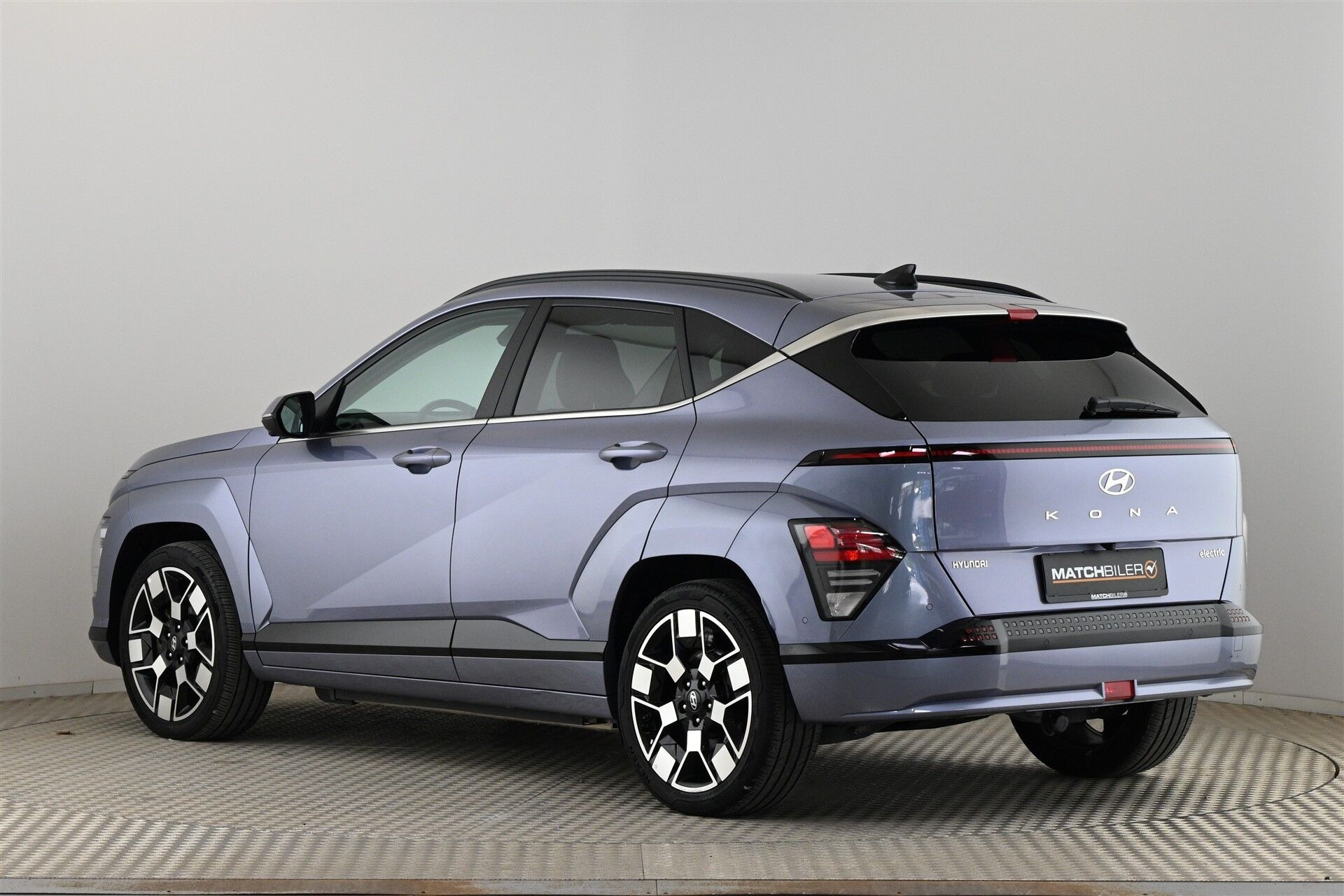 Blå Hyundai Kona fra 2023