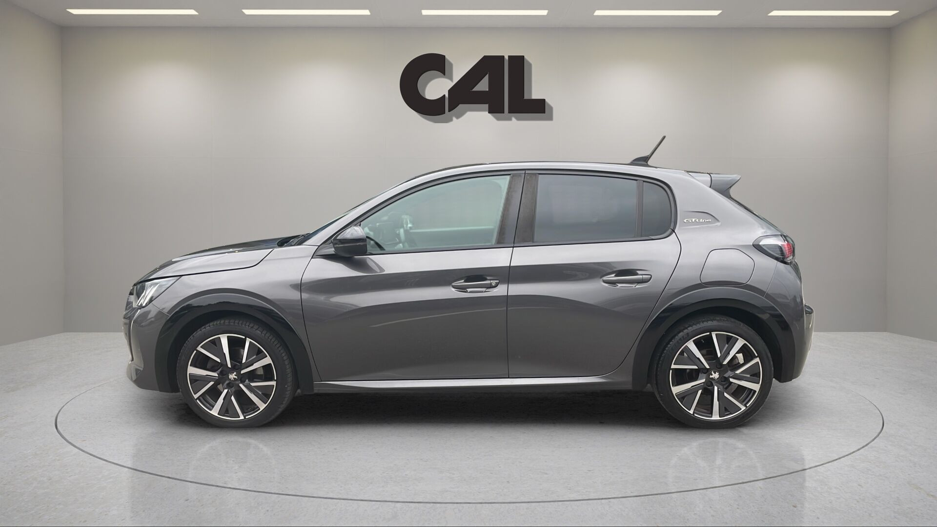 Grå Peugeot 208 fra 2020