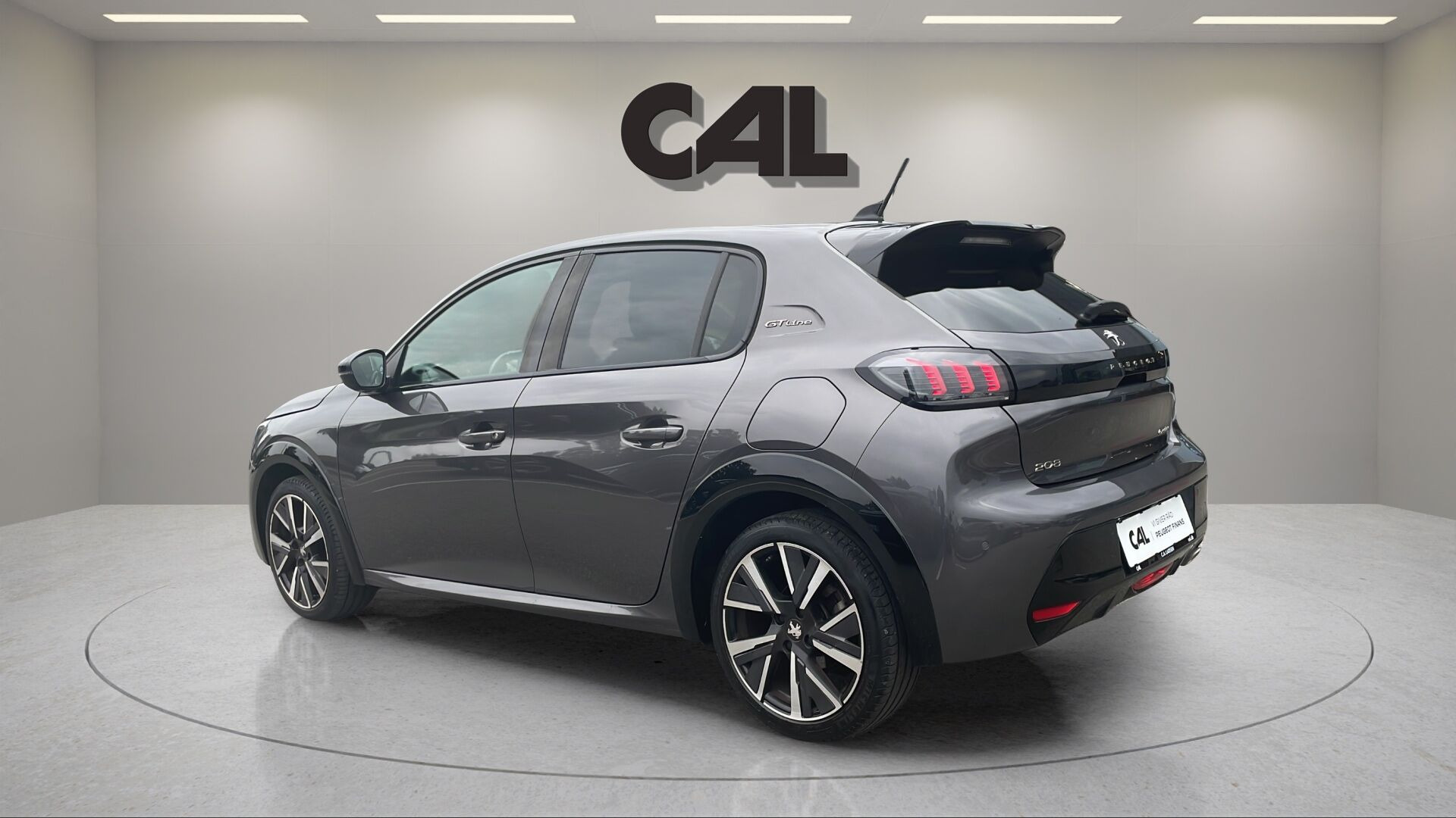 Grå Peugeot 208 fra 2020