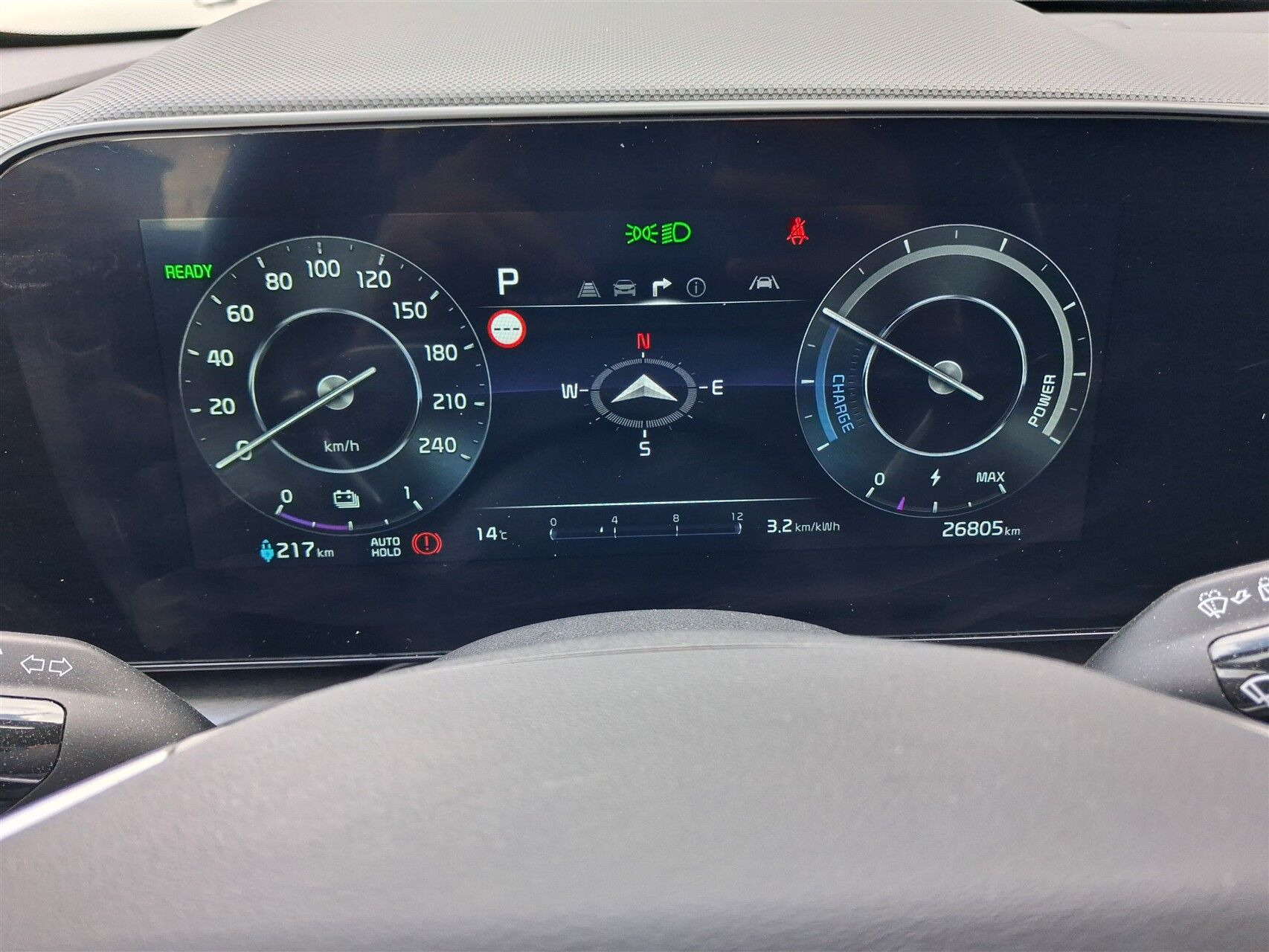 Blå Kia Niro EV fra 2024