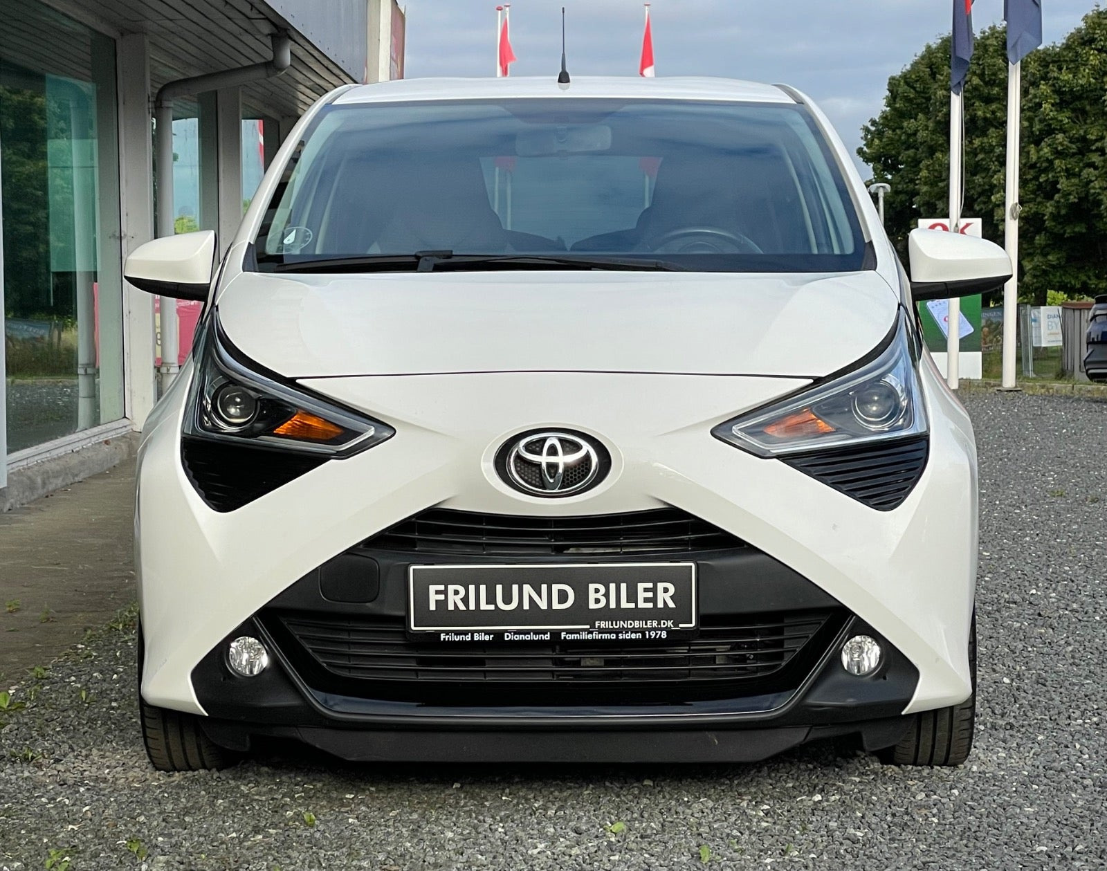 Hvid Toyota Aygo fra 2020