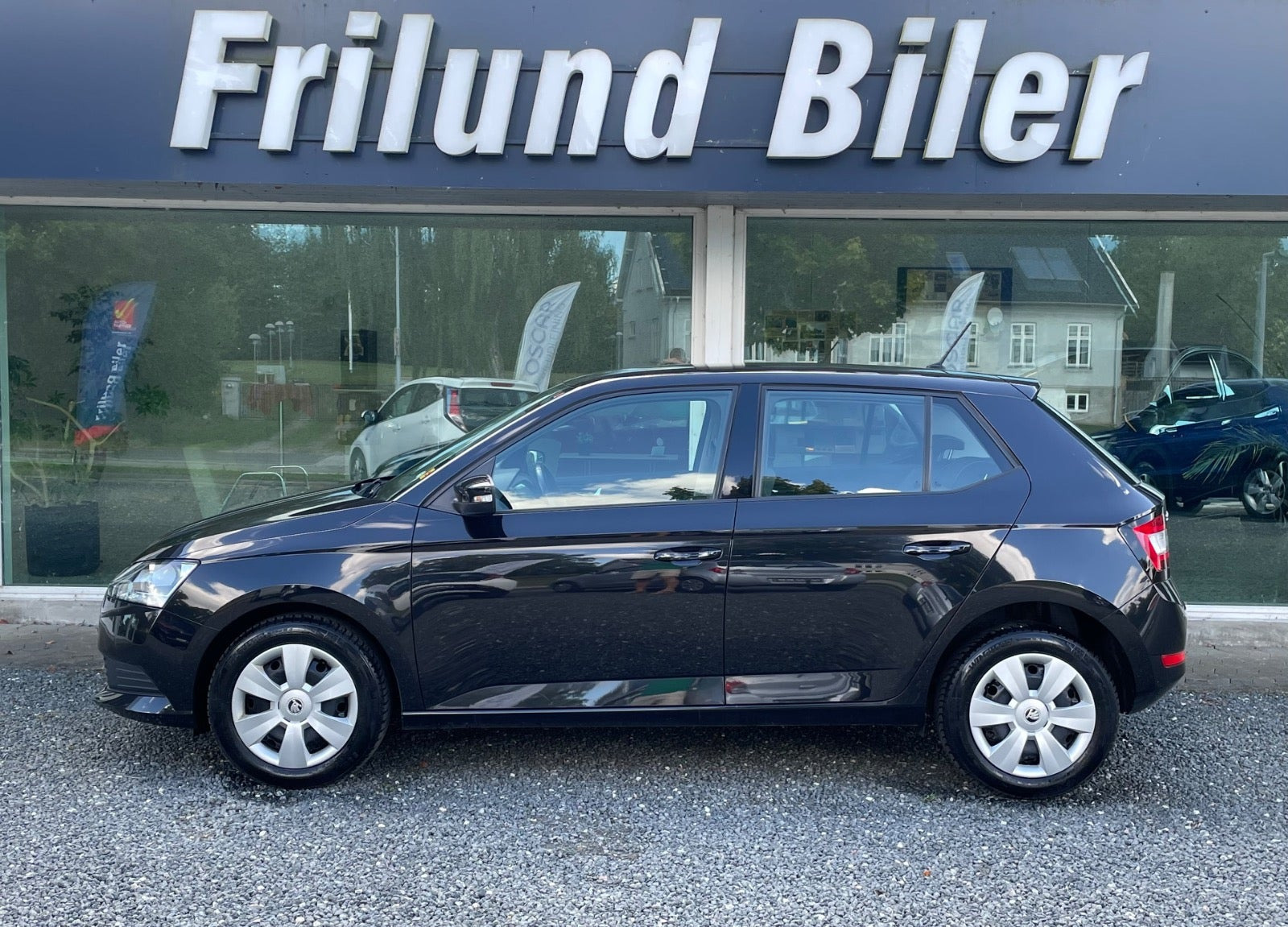 Sort Skoda Fabia fra 2019