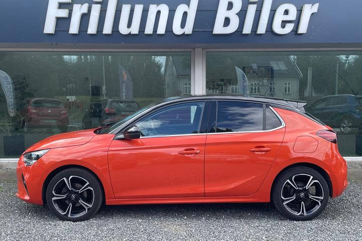 Orange Opel Corsa fra 2021
