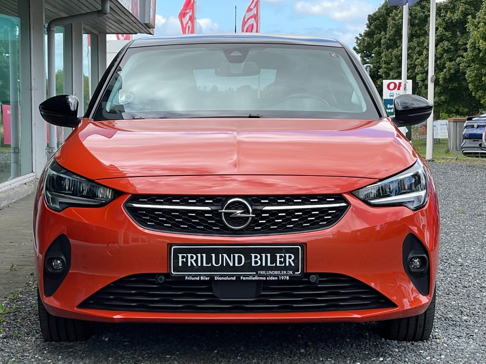 Orange Opel Corsa fra 2021