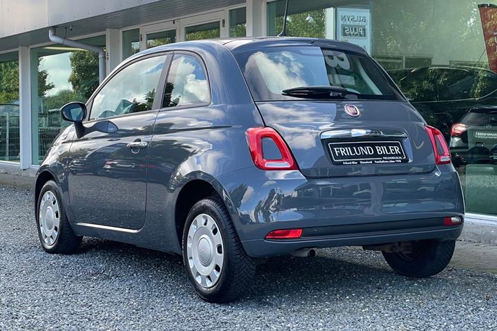 Grå Fiat 500 fra 2017