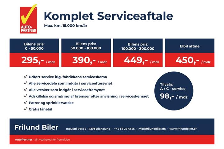 Beige VW Golf VII fra 2019