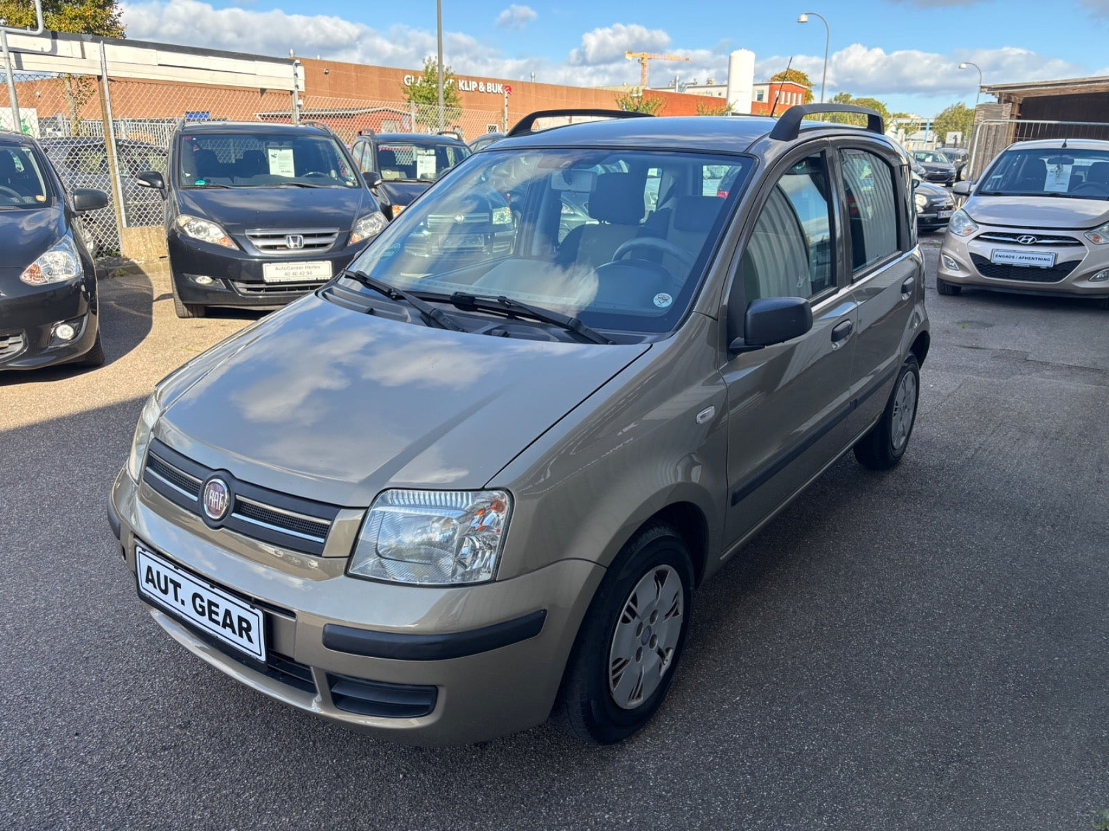 Beige Fiat Panda fra 2008