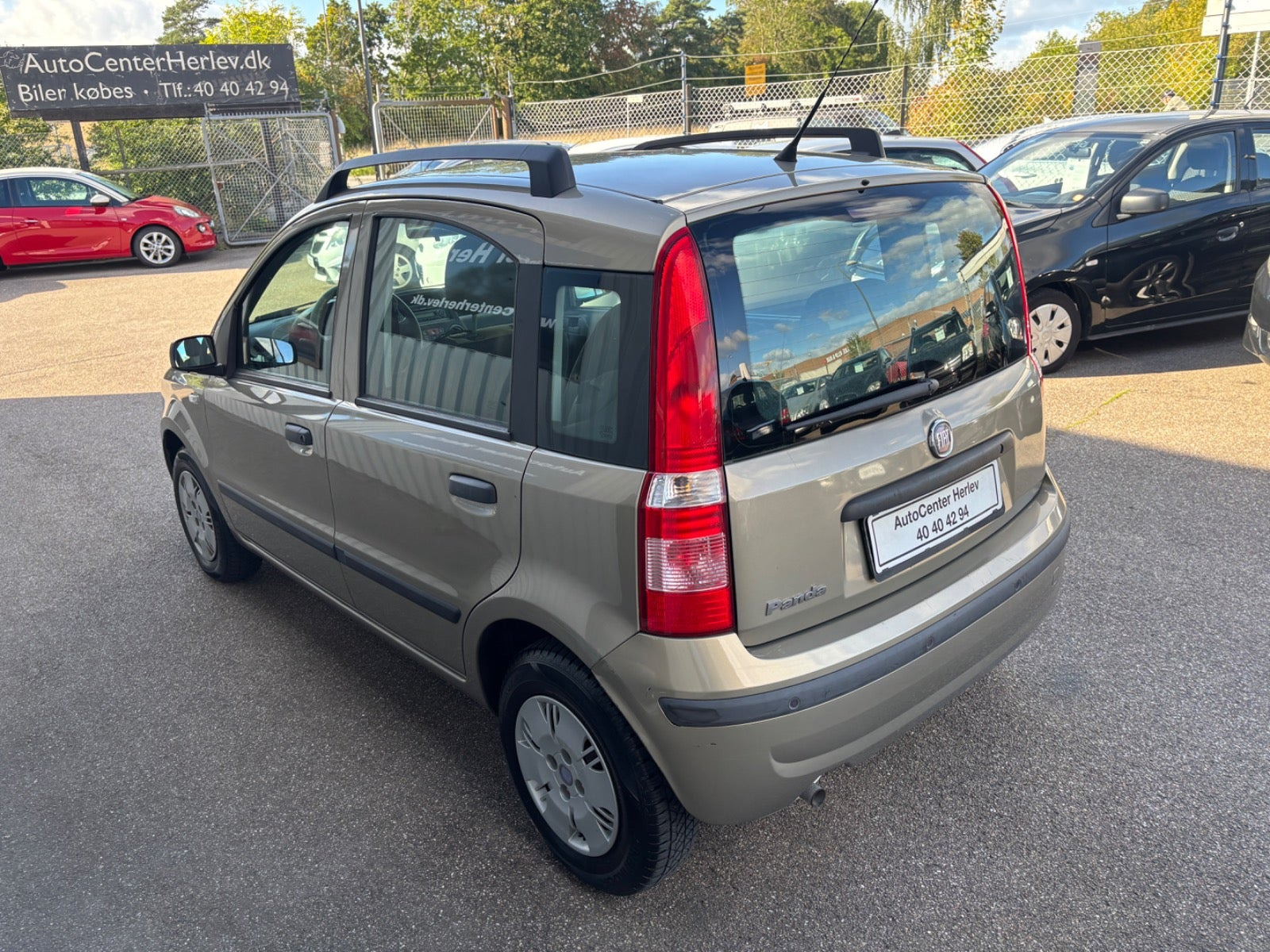 Beige Fiat Panda fra 2008