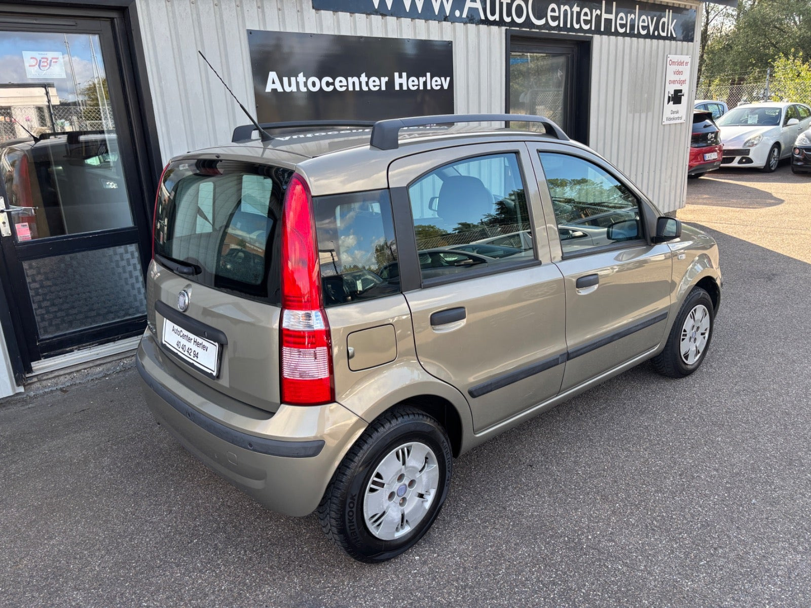 Beige Fiat Panda fra 2008