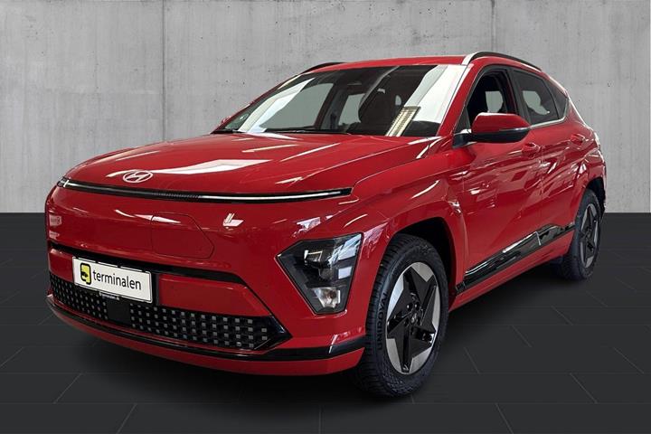 Rød Hyundai Kona fra 2024
