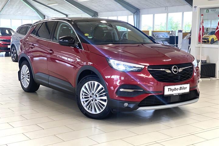 Rød Opel Grandland X fra 2019