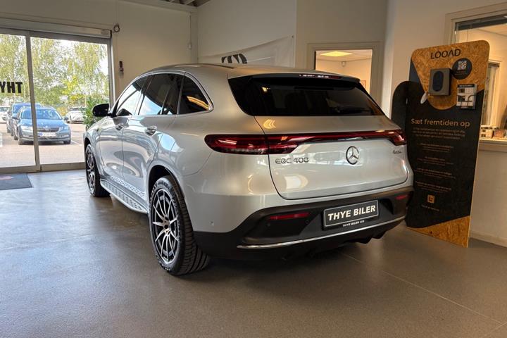 Sølv Mercedes EQC400 fra 2020