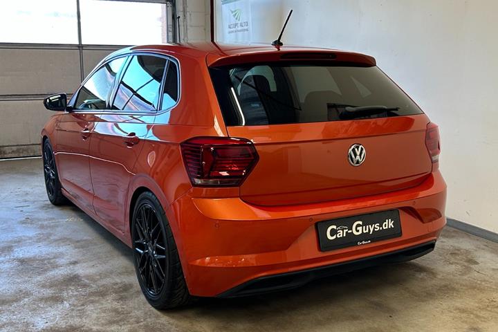 Gul VW Polo fra 2018