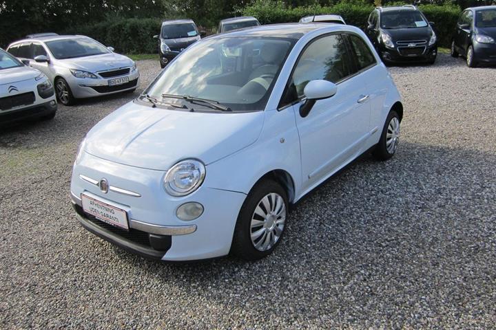 Hvid Fiat 500 fra 2008