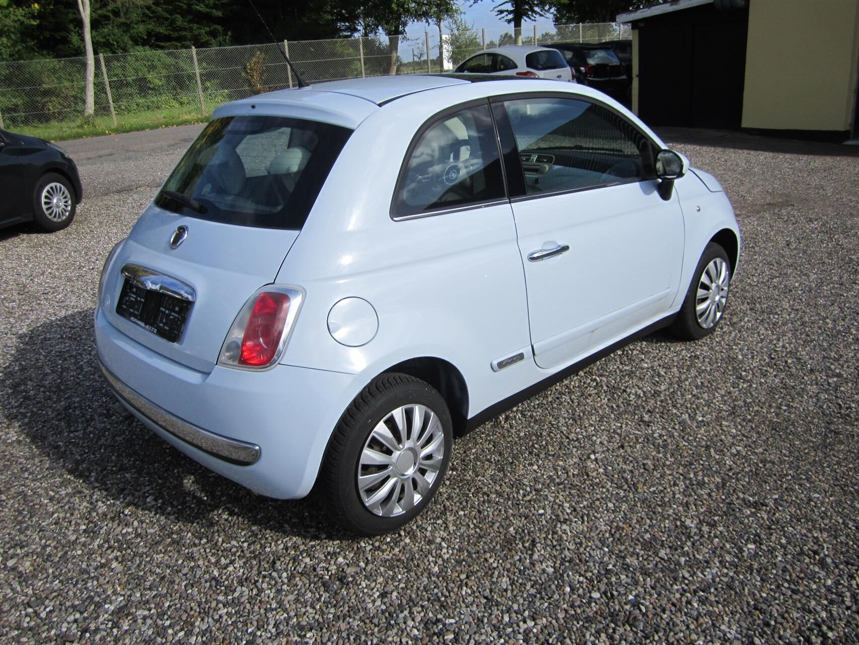 Hvid Fiat 500 fra 2008