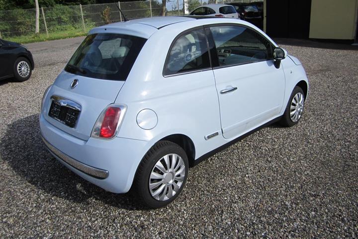 Hvid Fiat 500 fra 2008