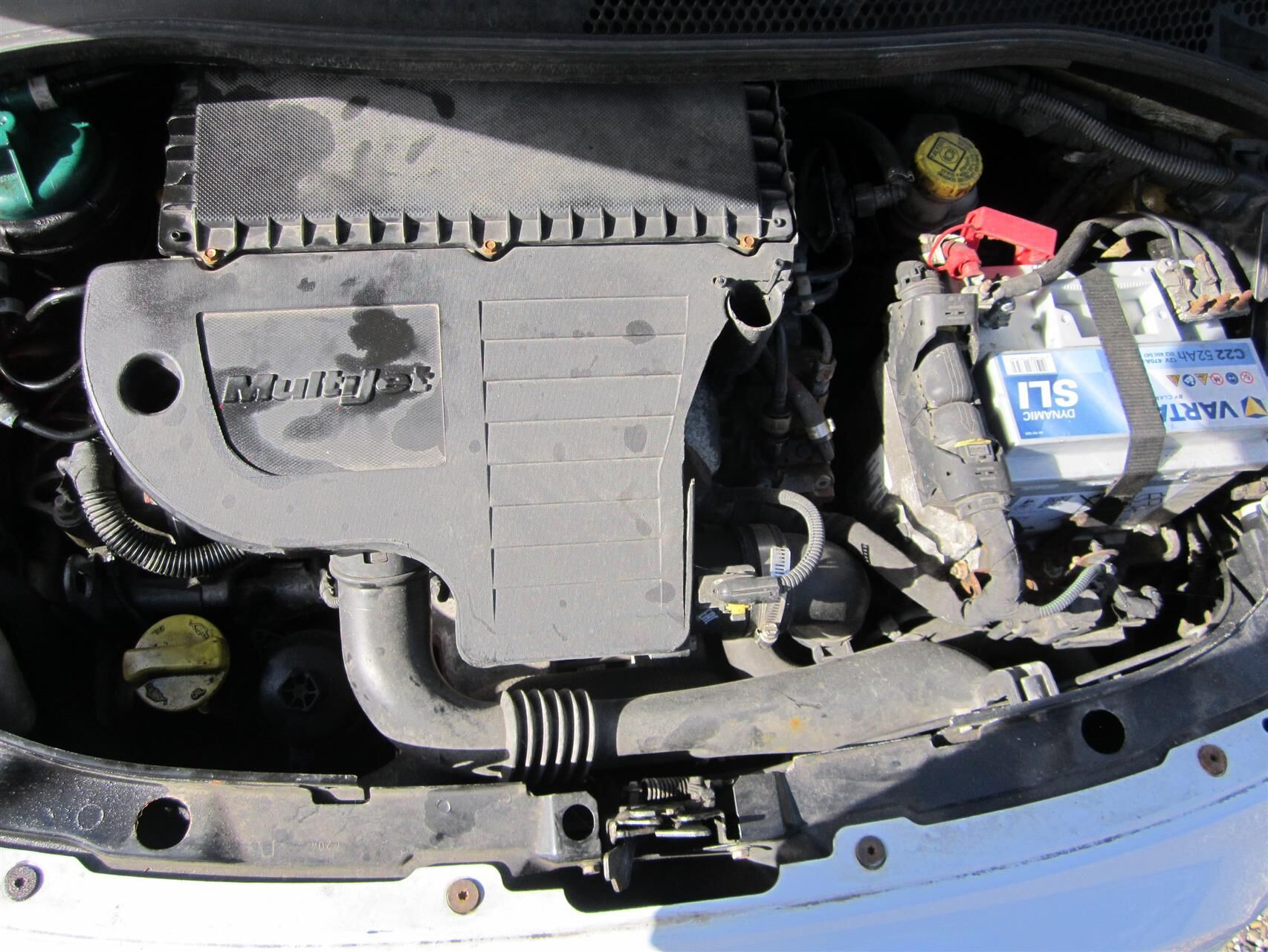Hvid Fiat 500 fra 2008