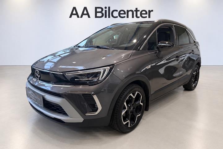 Grå Opel Crossland fra 2021 set udefra