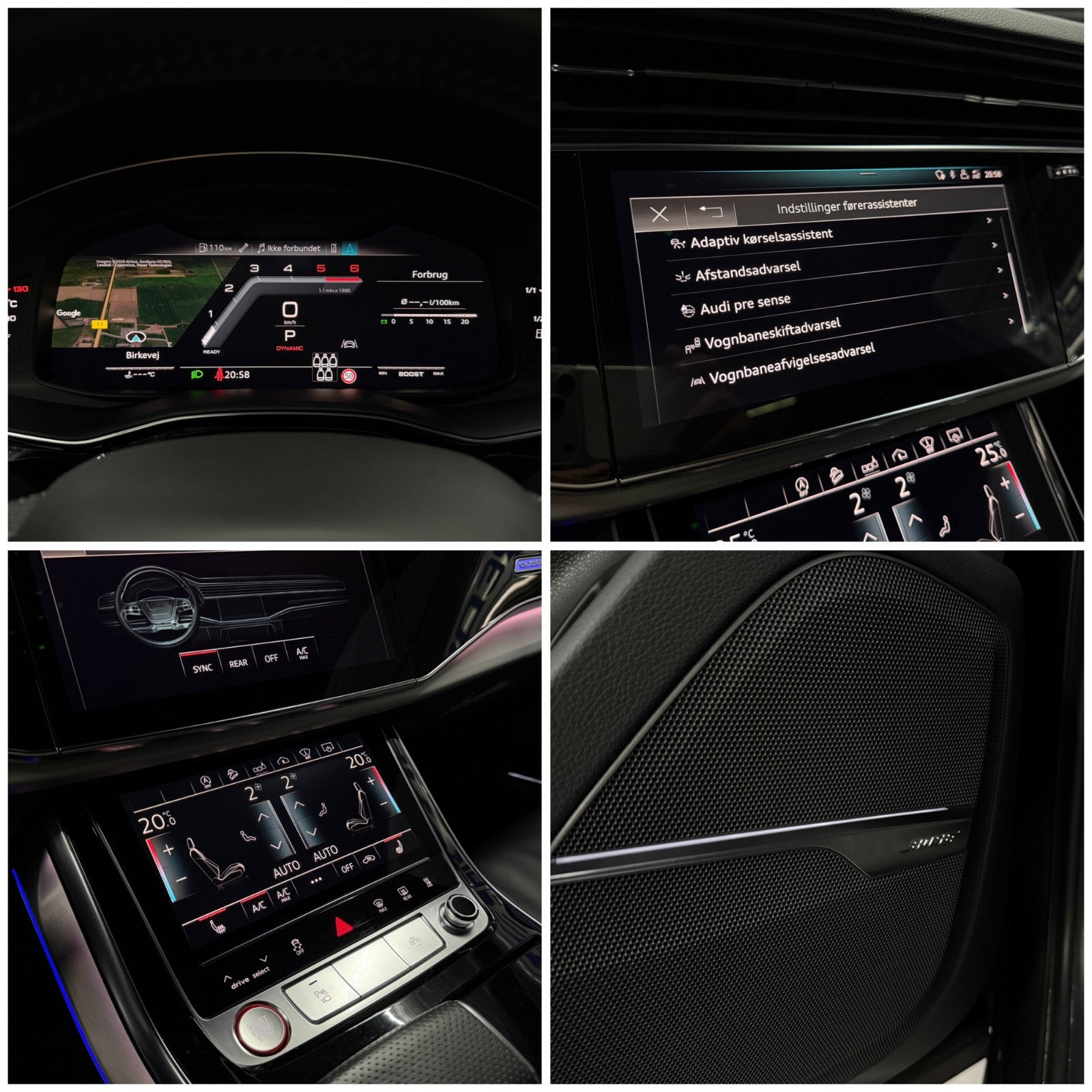 Grå Audi SQ7 fra 2020