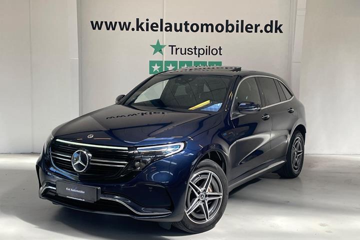 Blå Mercedes EQC400 fra 2021