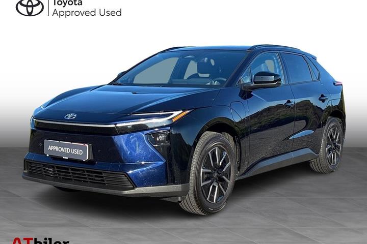 Blå Toyota BZ4X fra 2026