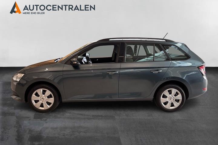 Grå Skoda Fabia fra 2020