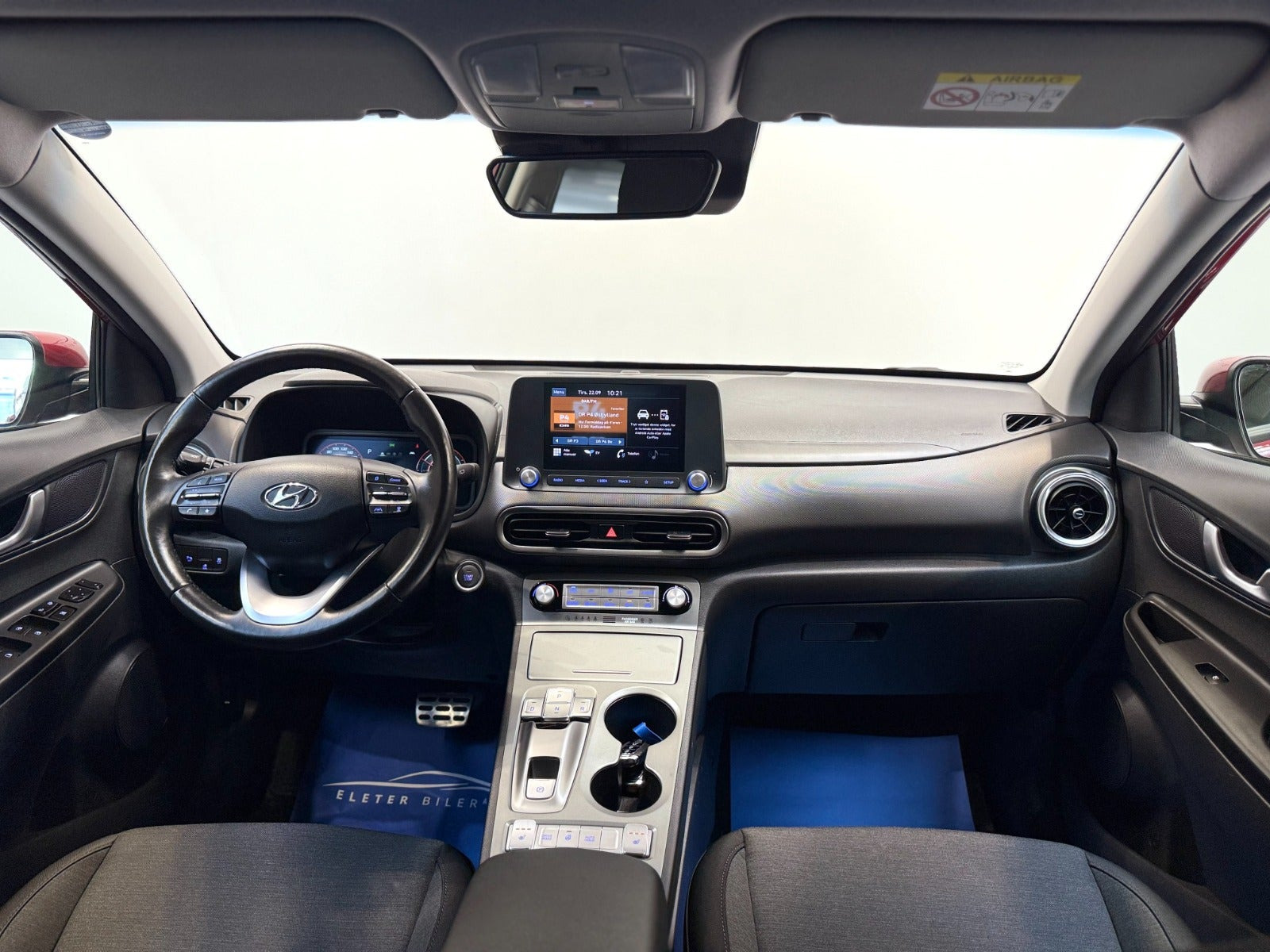 Rød Hyundai Kona fra 2022
