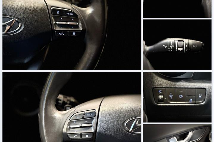 Rød Hyundai Kona fra 2022