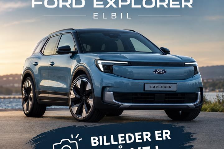 Blå Ford Explorer fra 2025