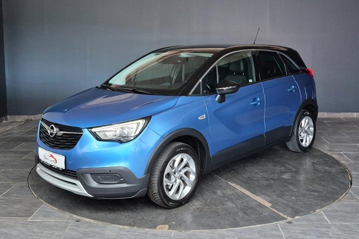 Blå Opel Crossland X fra 2019