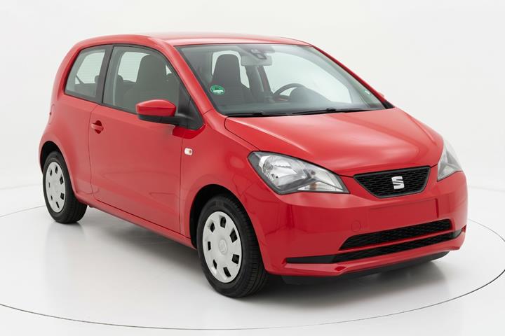 Rød Seat Mii fra 2014
