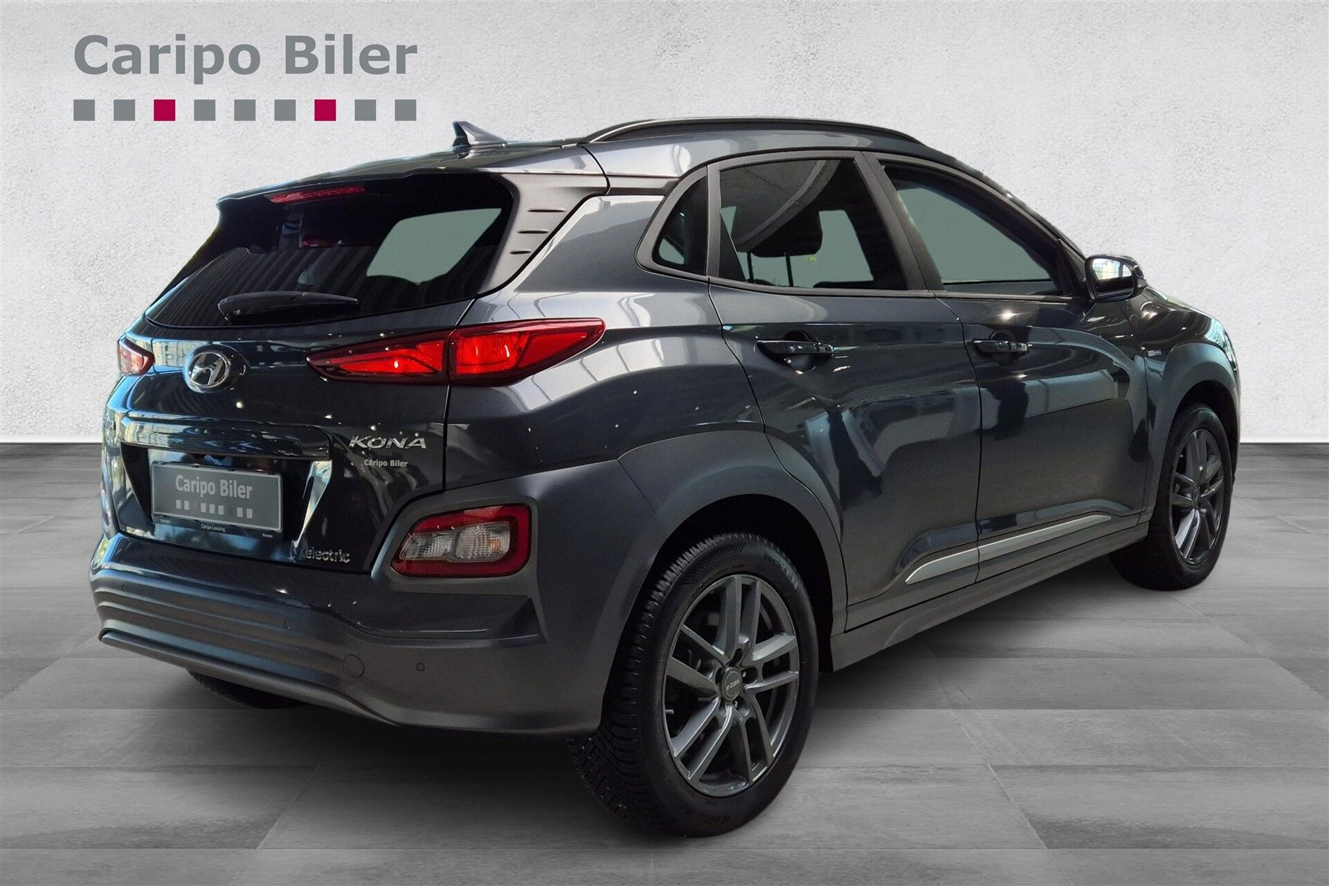 Grå Hyundai Kona fra 2021