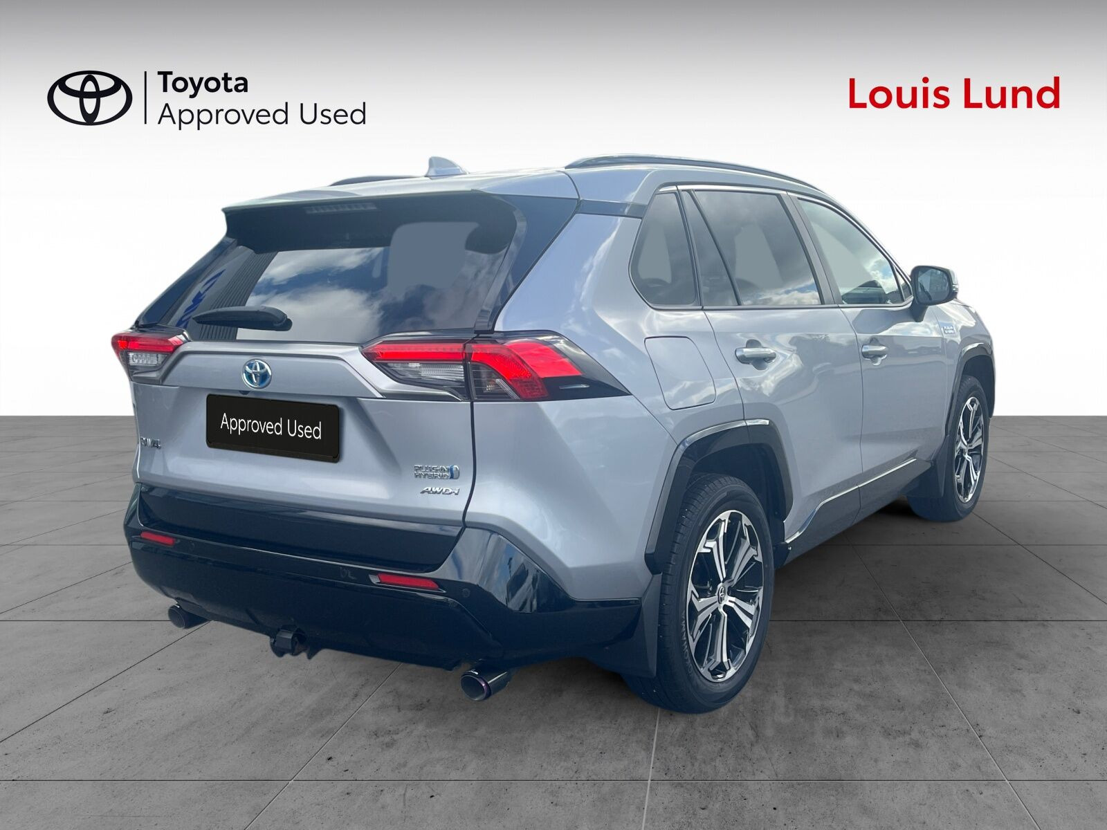 Sølv Toyota RAV4 Plug-in fra 2021