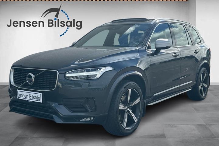 Grå Volvo XC90 fra 2019 set udefra