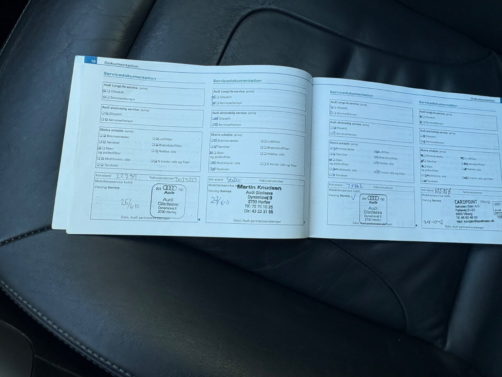 Sort Audi A4 fra 2009