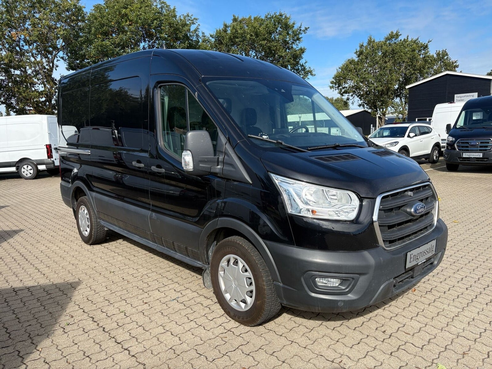 Sort Ford Transit 350 L2 Van fra 2020