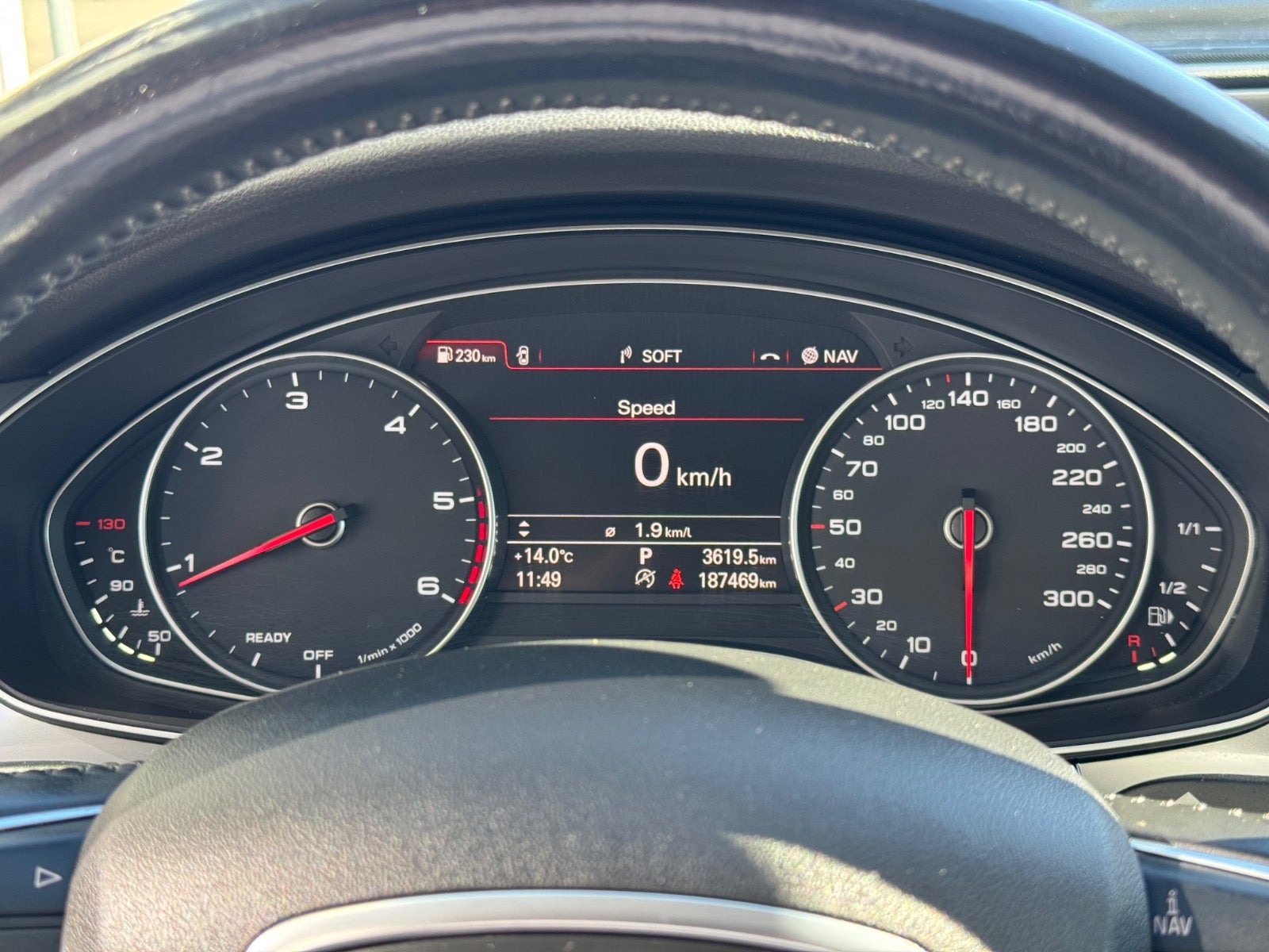 Sort Audi A6 fra 2017