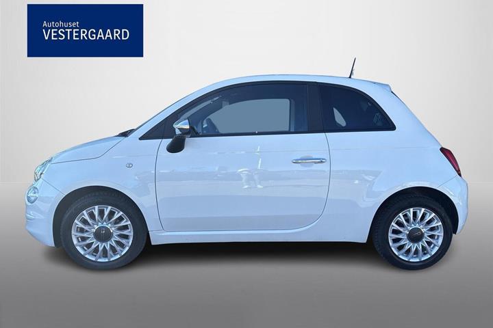 Hvid Fiat 500 fra 2024