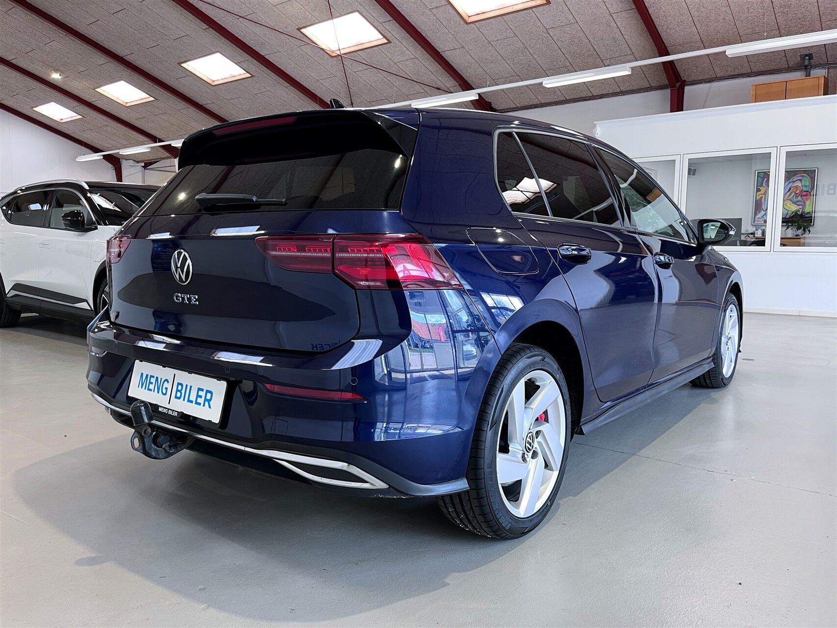 Blå VW Golf fra 2021