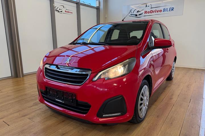Rød Peugeot 108 fra 2014