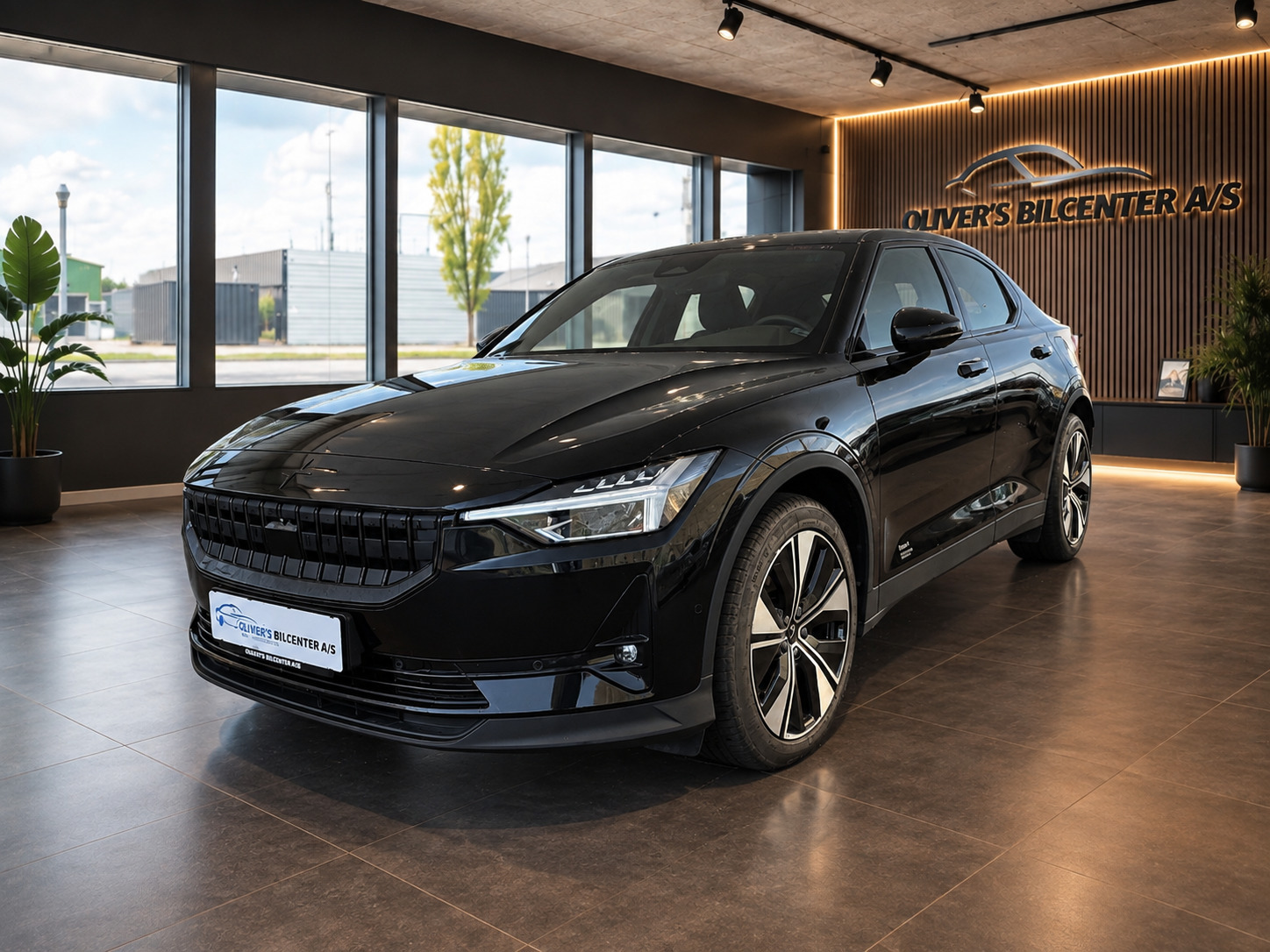 Sort Polestar 2 fra 2023