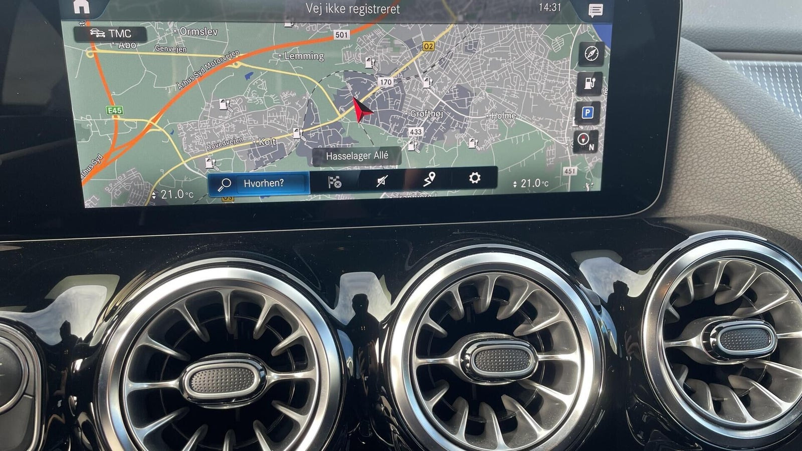 Hvid Mercedes EQA250 fra 2023
