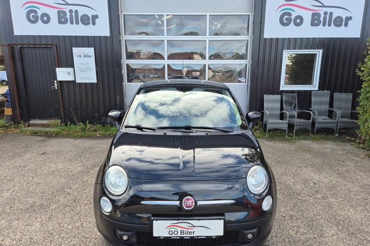 Grøn Fiat 500 fra 2008