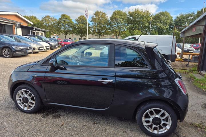 Grøn Fiat 500 fra 2008