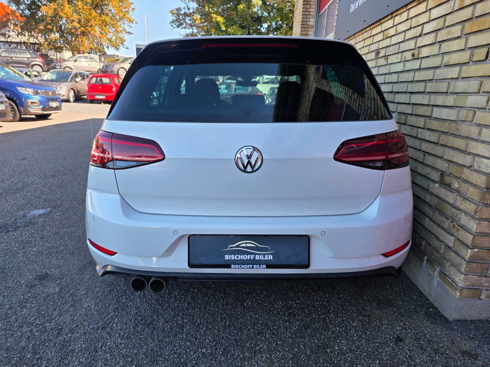 Hvid VW Golf VII fra 2018