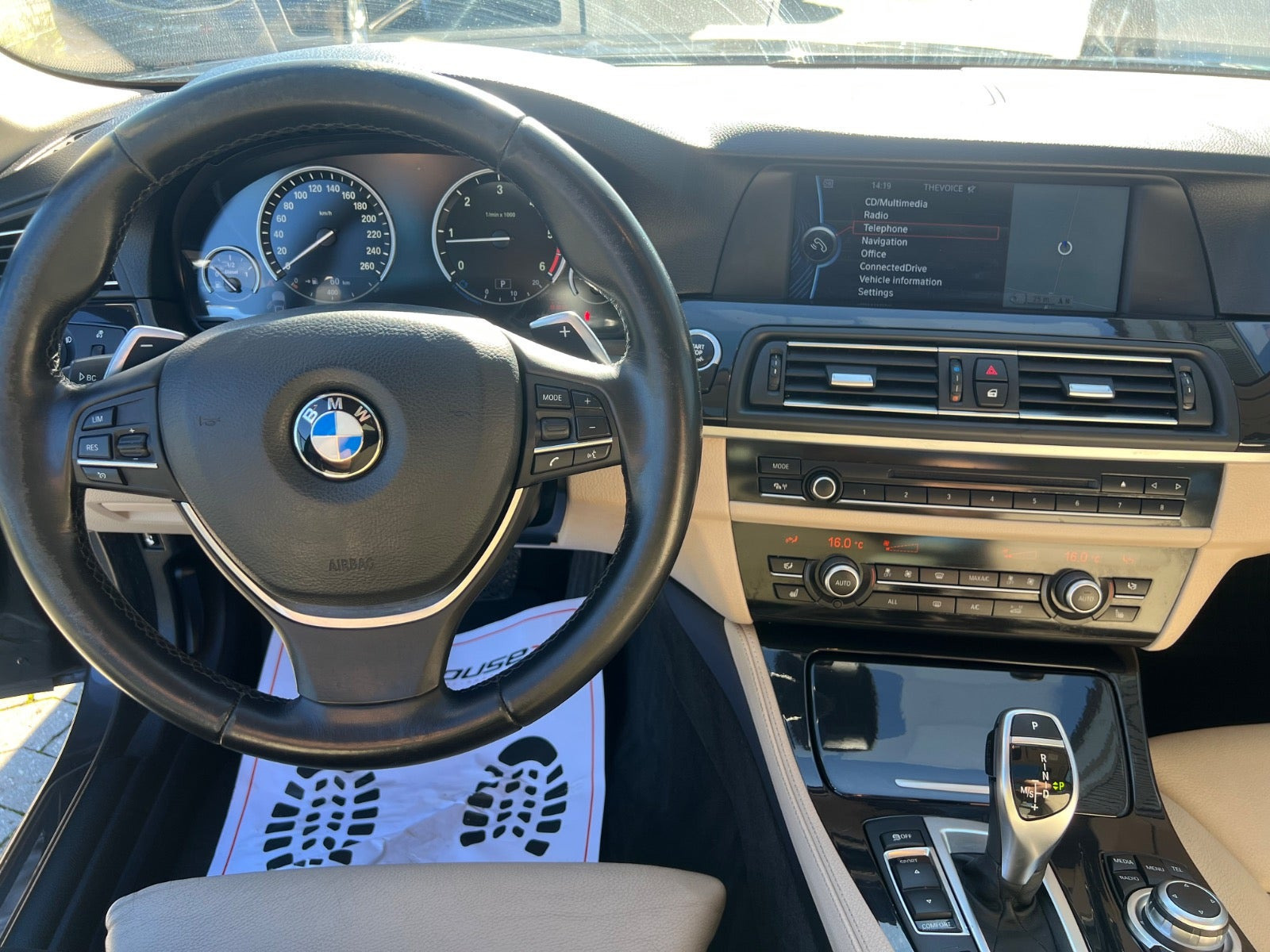 Brun BMW 525d fra 2012