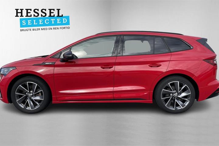 Rød Skoda Enyaq fra 2024