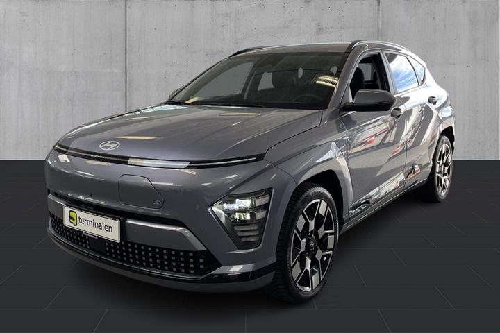 Blå Hyundai Kona fra 2024