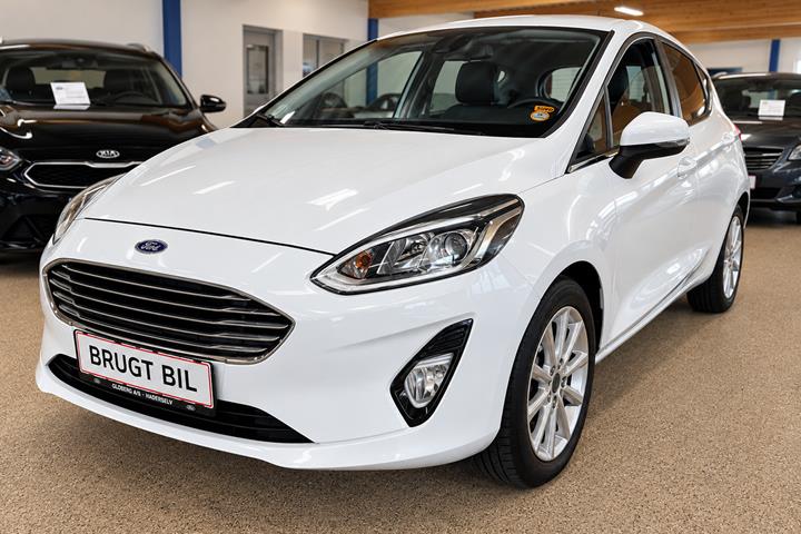 Hvid Ford Fiesta fra 2018