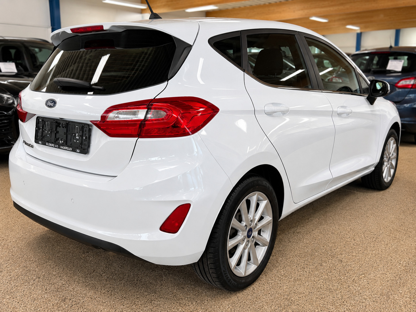 Hvid Ford Fiesta fra 2018